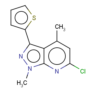 CAS No:650592-18-0 6-Chloro-1,4-dimethyl-3-(2-thienyl)-1H-pyrazolo[3,4-b]pyridine