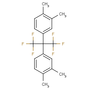 CAS No:65294-20-4 4-[2-(3,4-dimethylphenyl)-1,1,1,3,3,3-hexafluoropropan-2-yl]-1,<br />2-dimethylbenzene