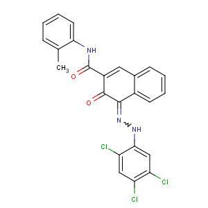CAS No:6535-46-2 (4E)-N-(2-methylphenyl)-3-oxo-4-[(2,4,<br />5-trichlorophenyl)hydrazinylidene]naphthalene-2-carboxamide