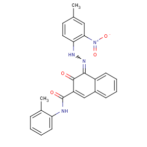 CAS No:6535-47-3 (4Z)-4-[(4-methyl-2-nitrophenyl)hydrazinylidene]-N-(2-methylphenyl)-3-<br />oxonaphthalene-2-carboxamide