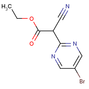CAS No:65364-66-1 ethyl 2-(5-bromopyrimidin-2-yl)-2-cyanoacetate