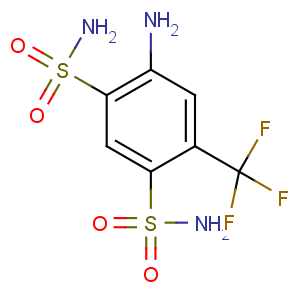 CAS No:654-62-6 4-amino-6-(trifluoromethyl)benzene-1,3-disulfonamide