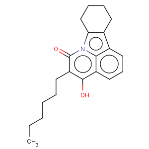 CAS No:654052-41-2 5-Hexyl-4-hydroxy-8,9,10,11-tetrahydro-pyrido[3,2,1-jk]carbazol-6-one