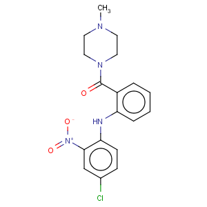 CAS No:65514-72-9 1-[2-[(4-chloro-2-nitrophenyl)amino]benzoyl]-4-methyl-piperazine