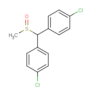 CAS No:65632-81-7 Benzene,1,1'-[(methylsulfinyl)methylene]bis[4-chloro- (9CI)