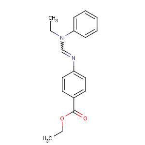 CAS No:65816-20-8 ethyl 4-[(N-ethylanilino)methylideneamino]benzoate