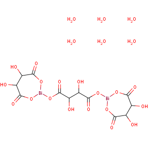 CAS No:6591-56-6 Butanedioic acid,2,3-dihydroxy- (2R,3R)-, bismuth(3+) salt (3:2)