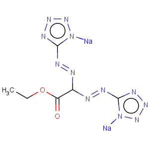 CAS No:6597-22-4 Acetic acid,bis(1H-tetrazol-5-ylazo)-, ethyl ester, disodium salt (8CI,9CI)