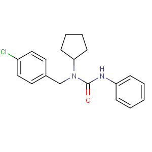 CAS No:66063-05-6 1-[(4-chlorophenyl)methyl]-1-cyclopentyl-3-phenylurea