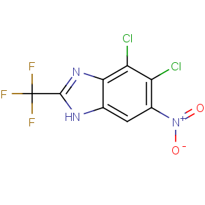 CAS No:6609-42-3 1H-Benzimidazole,6,7-dichloro-5-nitro-2-(trifluoromethyl)-