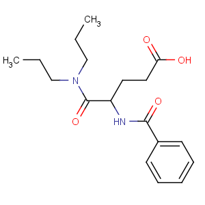 CAS No:6620-60-6 4-benzamido-5-(dipropylamino)-5-oxopentanoic acid