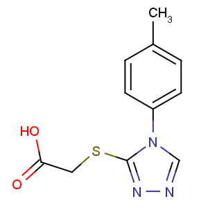 CAS No:66297-64-1 2-[[4-(4-methylphenyl)-1,2,4-triazol-3-yl]sulfanyl]acetic acid