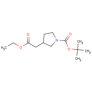 CAS No:664364-29-8 3-Pyrrolidineaceticacid, 1-[(1,1-dimethylethoxy)carbonyl]-, ethyl ester