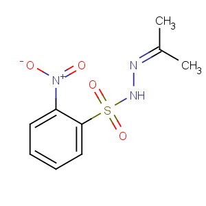 CAS No:6655-27-2 2-nitro-N-(propan-2-ylideneamino)benzenesulfonamide
