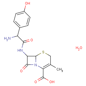 CAS No:66592-87-8 5-Thia-1-azabicyclo[4.2.0]oct-2-ene-2-carboxylicacid, 7-[[(2R)-2-amino-2-(4-hydroxyphenyl)acetyl]amino]-3-methyl-8-oxo-,hydrate (1:1), (6R,7R)-