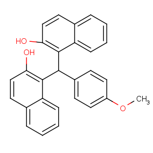 CAS No:66595-89-9 1-[(2-hydroxynaphthalen-1-yl)-(4-methoxyphenyl)methyl]naphthalen-2-ol