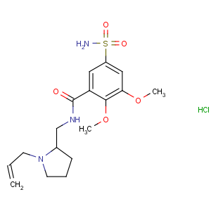 CAS No:66644-83-5 2,<br />3-dimethoxy-N-[(1-prop-2-enylpyrrolidin-2-yl)methyl]-5-<br />sulfamoylbenzamide