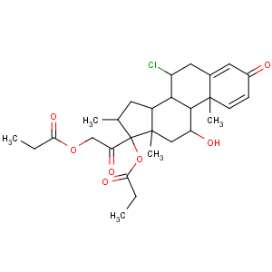 CAS No:66734-13-2 [2-[(7R,8S,9S,10R,11S,13S,14S,16R,17R)-7-chloro-11-hydroxy-10,13,<br />16-trimethyl-3-oxo-17-propanoyloxy-7,8,9,11,12,14,15,<br />16-octahydro-6H-cyclopenta[a]phenanthren-17-yl]-2-oxoethyl] propanoate