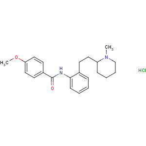 CAS No:66794-74-9 4-methoxy-N-[2-[2-(1-methylpiperidin-2-yl)ethyl]phenyl]benzamide