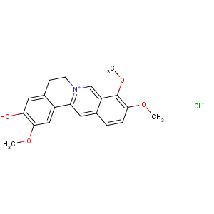 CAS No:6681-15-8 Dibenzo[a,g]quinolizinium,5,6-dihydro-3-hydroxy-2,9,10-trimethoxy-, chloride (1:1)