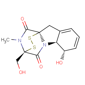 CAS No:67-99-2 10H-3,10a-Epidithiopyrazino[1,2-a]indole-1,4-dione,2,3,5a,6-tetrahydro-6-hydroxy-3-(hydroxymethyl)-2-methyl-, (3R,5aS,6S,10aR)-