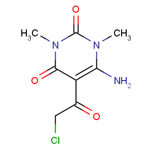 CAS No:67130-66-9 2,4(1H,3H)-Pyrimidinedione,6-amino-5-(2-chloroacetyl)-1,3-dimethyl-
