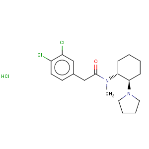 CAS No:67198-17-8 trans-(+)-3,4-Dichloro-N-methyl-N-[2-(1-pyrrolidinyl)-cyclohexyl]benzeneacetamide hydrochloride