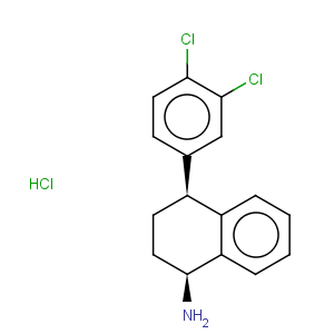 CAS No:675126-10-0 1-naphthalenamine, 4-(3,4-dichlorophenyl)-1,2,3,4-tetrahydro-, hydrochloride, (1s,4s)-
