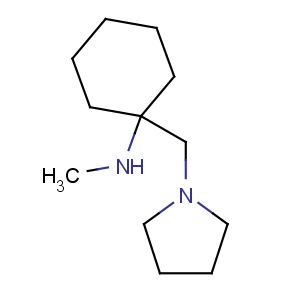 CAS No:675602-55-8 methyl-(1-pyrrolidin-1-ylmethyl-cyclohexyl)-amine
