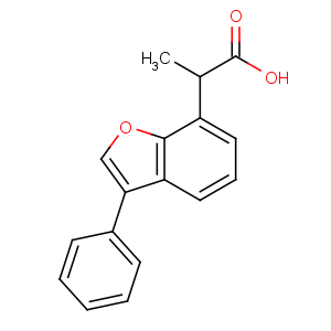 CAS No:67700-30-5 2-(3-phenyl-1-benzofuran-7-yl)propanoic acid