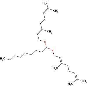 CAS No:67785-73-3 Nonane,1,1-bis[(3,7-dimethyl-2,6-octadien-1-yl)oxy]-