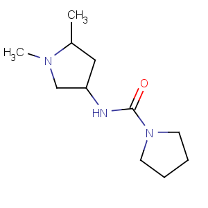 CAS No:678185-68-7 2-methyl-4-[(pyrrolidine-1-carbonyl)-amino]-n-methylpyrrolidine