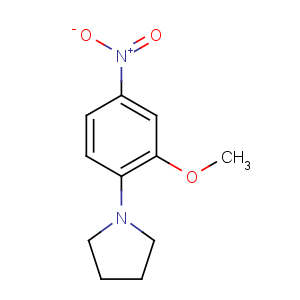 CAS No:67828-57-3 1-(2-methoxy-4-nitrophenyl)pyrrolidine