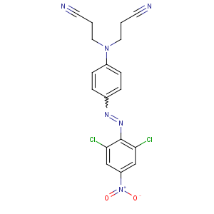 CAS No:67923-43-7 3-[N-(2-cyanoethyl)-4-[(2,<br />6-dichloro-4-nitrophenyl)diazenyl]anilino]propanenitrile