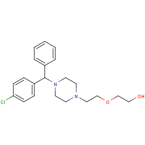CAS No:68-88-2 2-[2-[4-[(4-chlorophenyl)-phenylmethyl]piperazin-1-yl]ethoxy]ethanol