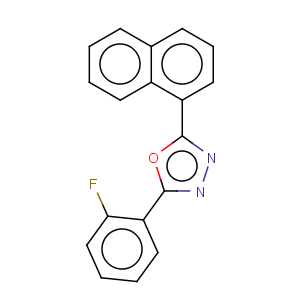 CAS No:68047-39-2 2-(2-fluorophenyl)-5-(1-naphthyl)-1,3,4-oxadiazole