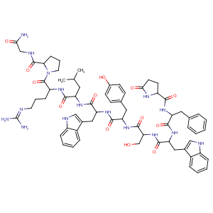 CAS No:68059-94-9 Glycinamide,5-oxo-D-prolyl-D-phenylalanyl-D-tryptophyl-L-seryl-L-tyrosyl-D-tryptophyl-L-leucyl-L-arginyl-L-prolyl-(9CI)