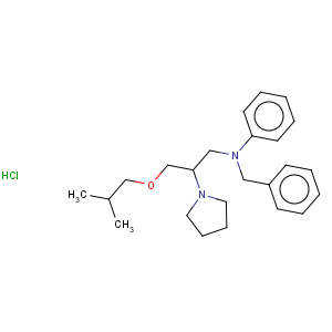 CAS No:68099-86-5 1-Isobutoxy-2-pyrrolidino-3-(N-benzylanilino)propane HCl