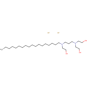 CAS No:6818-37-7 Ethanol,2,2'-[[3-[(2-hydroxyethyl)octadecylamino]propyl]imino]bis-, hydrofluoride (1:2)