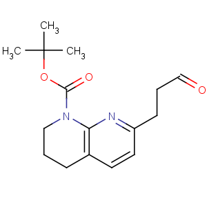 CAS No:68334-21-4 tert-butyl<br />7-(3-oxopropyl)-3,4-dihydro-2H-1,8-naphthyridine-1-carboxylate