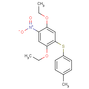 CAS No:68400-47-5 1,4-diethoxy-2-(4-methylphenyl)sulfanyl-5-nitrobenzene