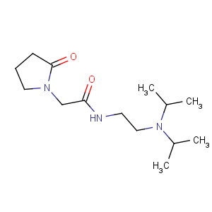 CAS No:68497-62-1 N-[2-[di(propan-2-yl)amino]ethyl]-2-(2-oxopyrrolidin-1-yl)acetamide