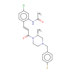 CAS No:685534-25-2 N-(5-Chloro-2-{(E)-3-[(R)-4-(4-fluoro-benzyl)-2-methyl-piperazin-1-yl]-3-oxo-propenyl}-phenyl)-acetamide