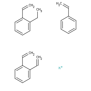 CAS No:68584-07-6 potassium: 1,2-diethenylbenzene: 1-ethenyl-2-ethyl-benzene: styrene