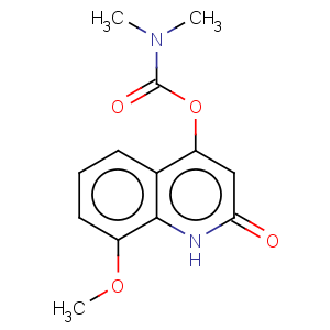 CAS No:685889-27-4 Dimethyl-carbamic acid 8-methoxy-2-oxo-1,2-dihydro-quinolin-4-yl ester