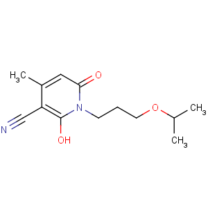 CAS No:68612-94-2 2-hydroxy-4-methyl-6-oxo-1-(3-propan-2-yloxypropyl)pyridine-3-<br />carbonitrile