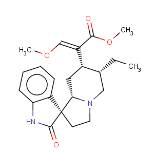 CAS No:6877-32-3 Spiro[3H-indole-3,1'(5'H)-indolizine]-7'-aceticacid, 6'-ethyl-1,2,2',3',6',7',8',8'a-octahydro-a-(methoxymethylene)-2-oxo-, methyl ester, (aE,1'S,6'S,7'S,8'aS)-