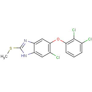 CAS No:68786-66-3 6-chloro-5-(2,3-dichlorophenoxy)-2-methylsulfanyl-1H-benzimidazole