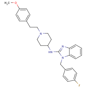 CAS No:68844-77-9 1-[(4-fluorophenyl)methyl]-N-[1-[2-(4-methoxyphenyl)ethyl]piperidin-4-<br />yl]benzimidazol-2-amine