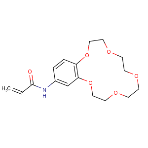 CAS No:68865-30-5 N-(2,5,8,11,14-pentaoxabicyclo[13.4.0]nonadeca-1(15),16,<br />18-trien-17-yl)prop-2-enamide